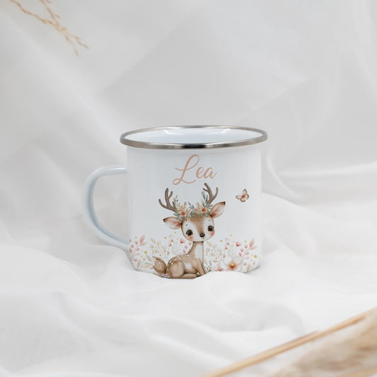 Personalized enamel mug for children – Easter mug with name, Easter gift, children's mug, enamel cup, children's gift