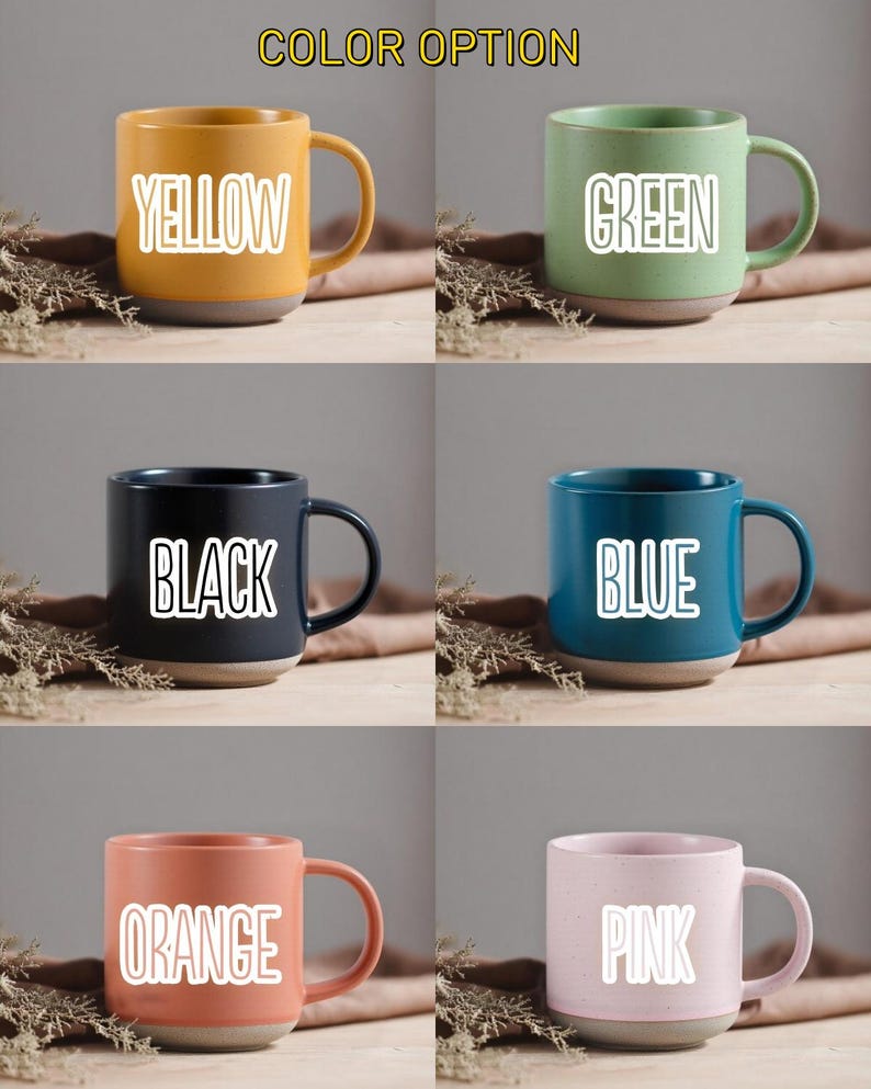 Personalized Engraved Ceramic Coffee Mug: Custom Text Gift