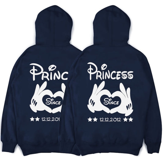 Prince Princess Sweater in a set Couple Hoodies Couple Sweaters Desired Date 2 pieces Million Threads