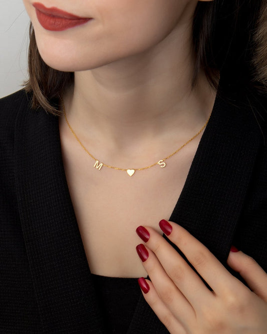 Name Necklace - Initial Necklace - Personalized Letter Necklace - Mother Gifts - Gifts for Her- Birthday Gift - Necklace - Christmas Gift