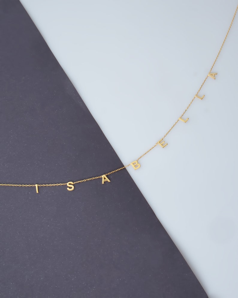 Name Necklace - Initial Necklace - Personalized Letter Necklace - Mother Gifts - Gifts for Her- Birthday Gift - Necklace - Christmas Gift