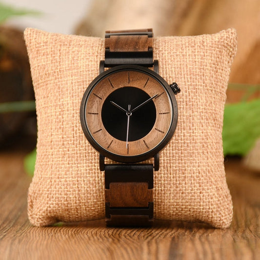 Couple Watch, Customized Wood Watch, Walnut Couple's Wood Watch, Anniversary Gift, Men and Women Wood Watch, Personalized Wedding Gift