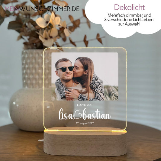 Photo gift, birthday gift, family gift, photo lamp, anniversary gift for him, Valentine's Day gift, picture frame, wedding