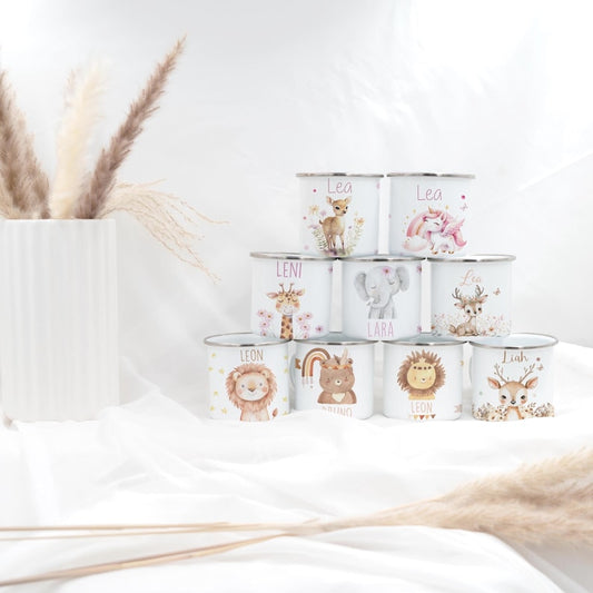 Personalized enamel mug for children – Easter mug with name, Easter gift, children's mug, enamel cup, children's gift