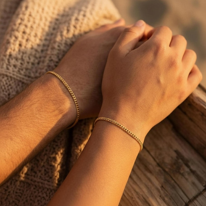 Couples bracelet permanent His and Her gift Infinity Waterproof jewelry Long distance Valentines gift kit