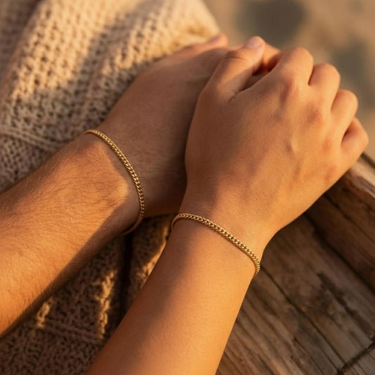 Couples bracelet permanent His and Her gift Infinity Waterproof jewelry Long distance Valentines gift kit