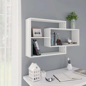 wall shelves wood material