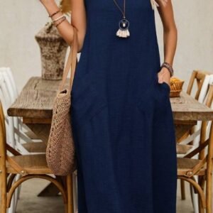 Elegant Polyester Women'S Dress