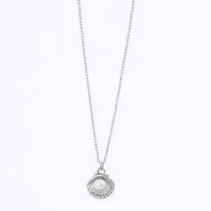 Stainless Steel Silver Oyster Necklace For Women