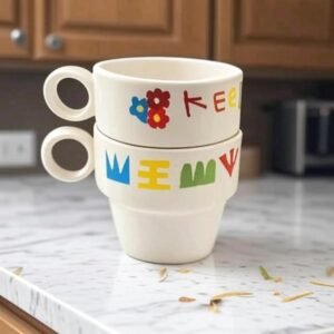 Handmade Ceramic Espresso Cups Set For Coffee And Small Lattes