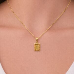 Stainless Steel Ayat Al Kursi Pendant Necklace